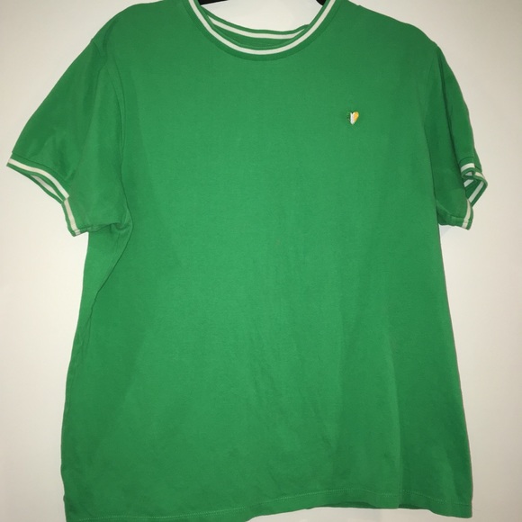 Denim & Flower Ricky Singh textured green tshirt - Picture 2 of 3